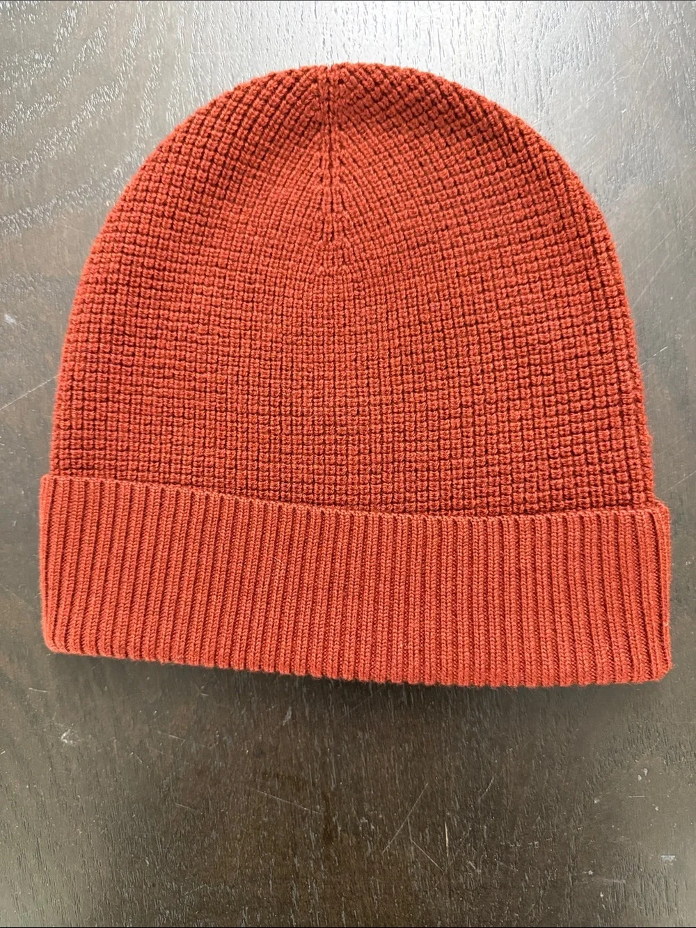 Banana Republic Brick Red Ribbed Knit Beanie